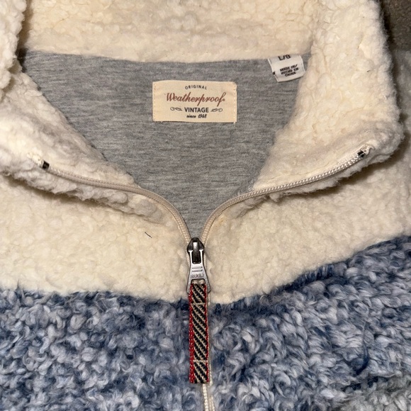 Weatherproof White and Gray Sherpa Jacket - Picture 2 of 4